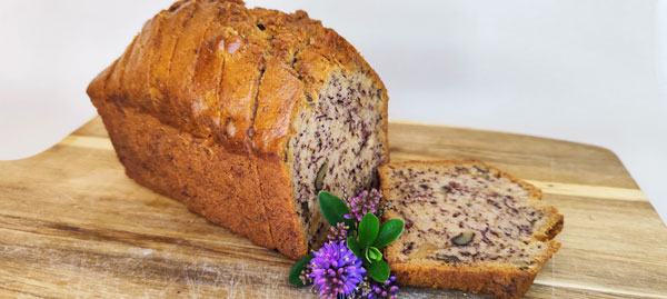 Banana and Walnut Loaf, sliced