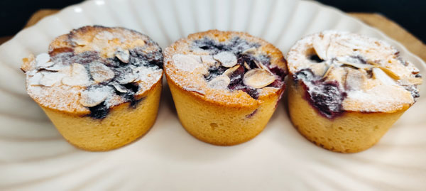 Mixed Berry Friand, low gluten, dairy free