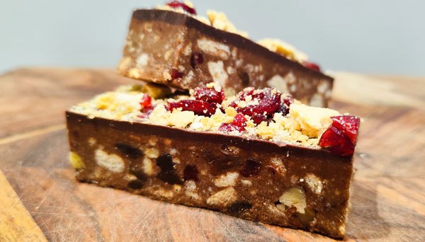 Black Forest Fudge Slice