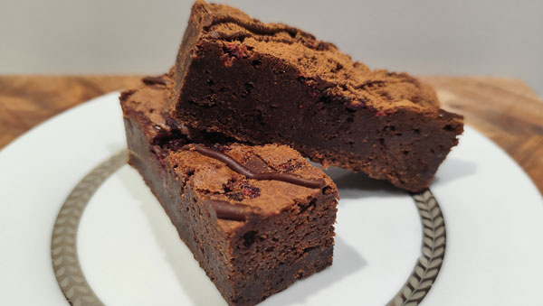 Chocolate Berry Truffle Brownie