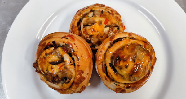 Mushroom & Cream Cheese Scroll