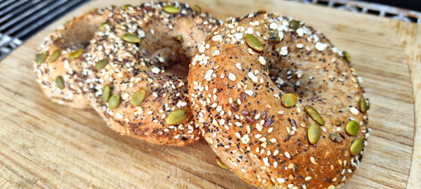 Multigrain Bagel, sliced